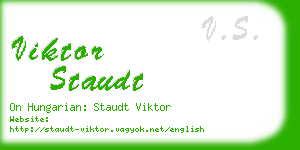 viktor staudt business card